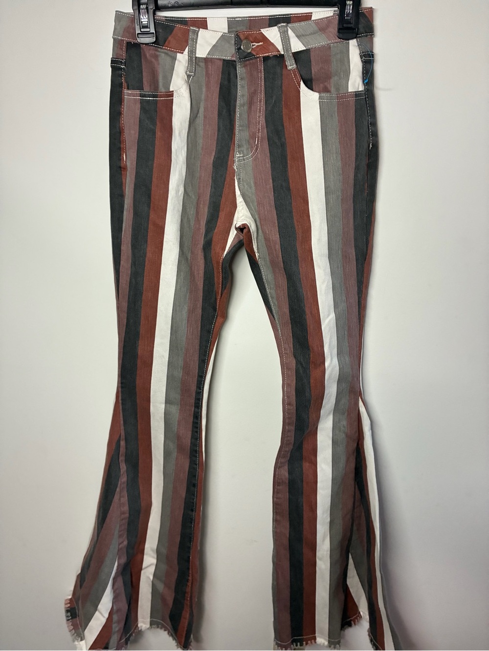 Striped Multi-Color Flare Pants